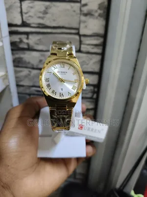 Curren Ladies Gold-White Classic Watch