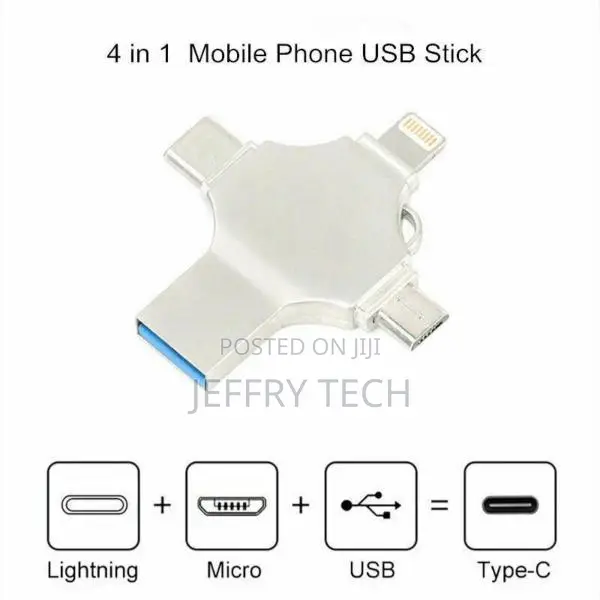 4 In 1 OTG USB Flash Drive For iPhone /Type C Device Micro Usb Stick