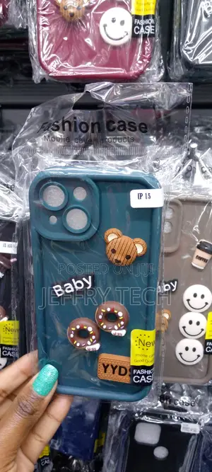 Bluecute 3D Doll Coffee Little Bear Cartoon- iPhone 15