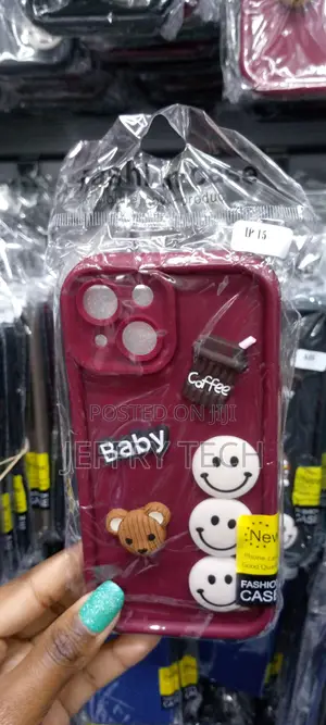 Redcute 3D Doll Coffee Little Bear Cartooncase for iPhone 15