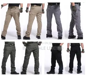 Tactical Combat Hiking Cargo Pants Waterproof Trouser