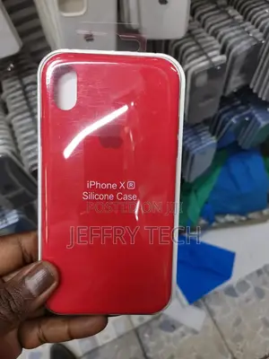 Red Original Silicone Case For Apple iPhone X