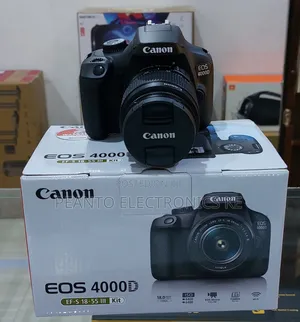 Canon Eos 4000d DSLR Camera and Ef-S 18-55 Mm
