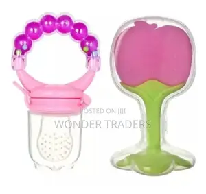Silicone Teether With Baby Fruit Nibbler Pacifier