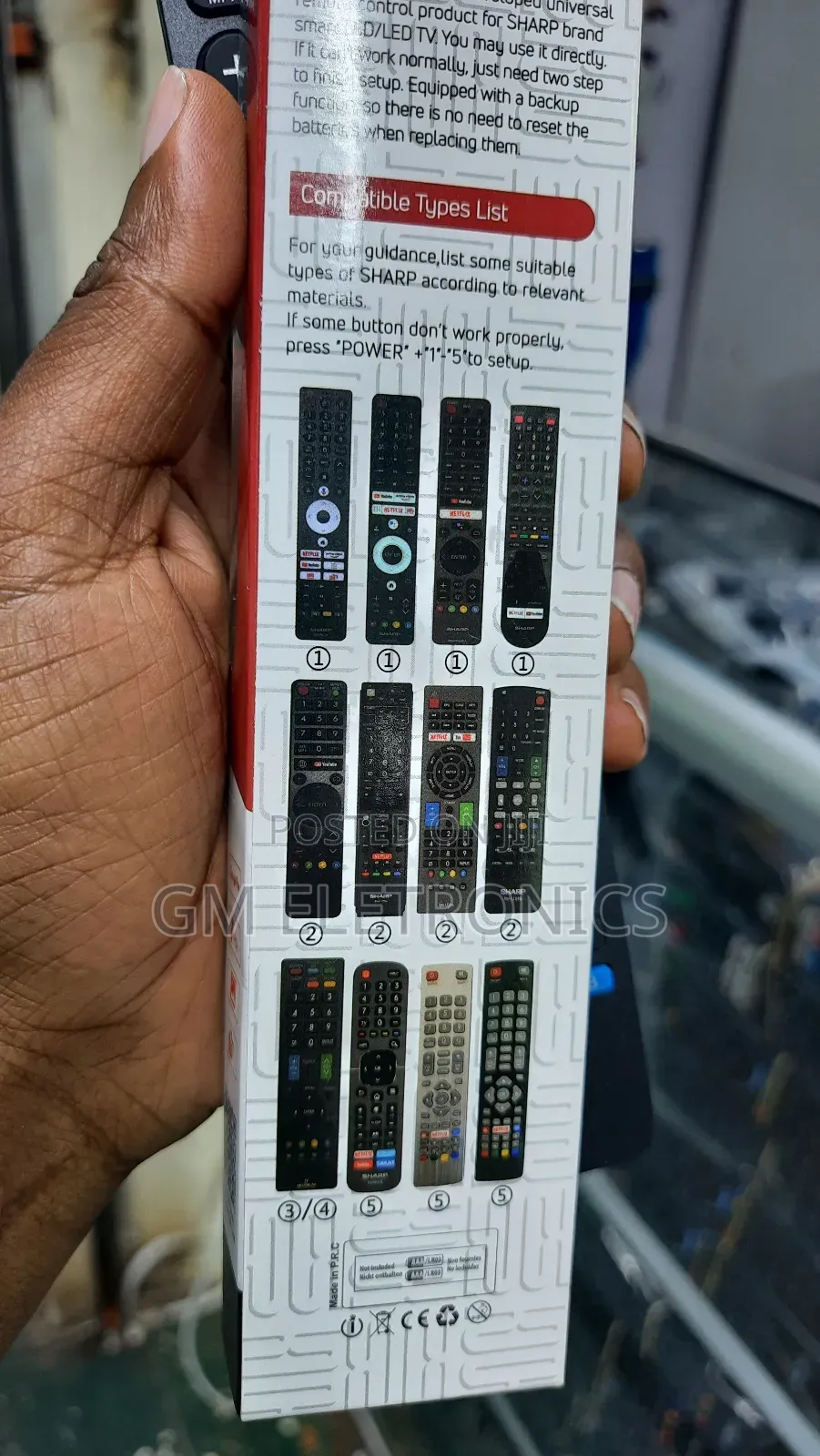 Universal Sharp Smart Tv Replacement Remote Control.