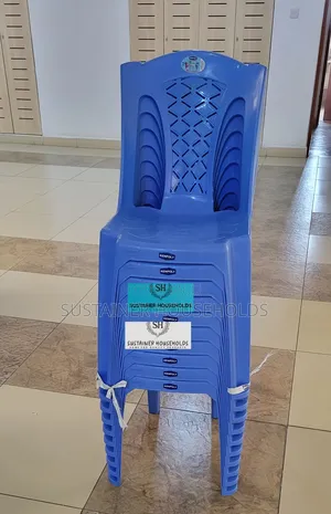 2032 Blue Armless Plastic Chairs