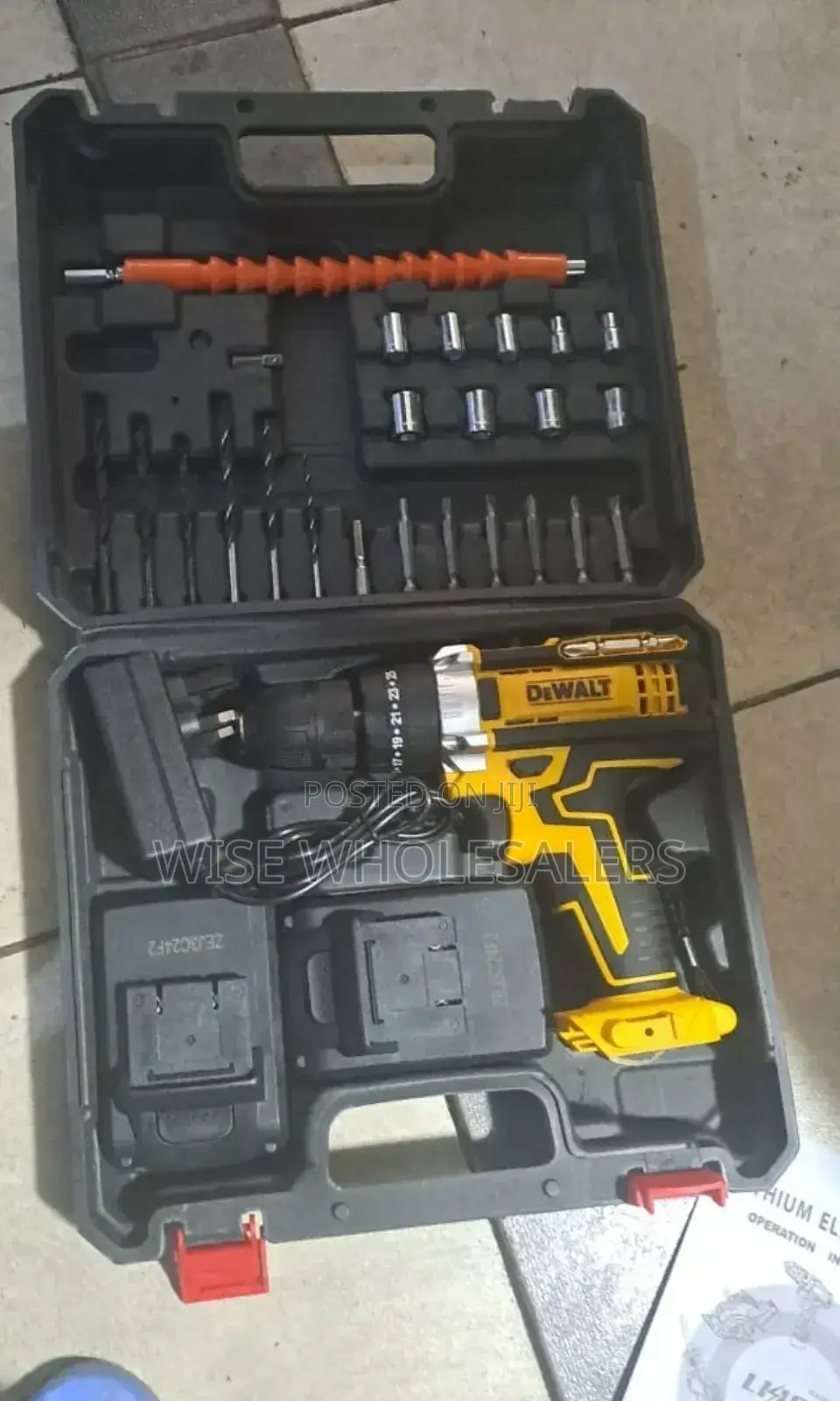 Dewalt Tool Kit With Powerful 21v Cordless Drill*