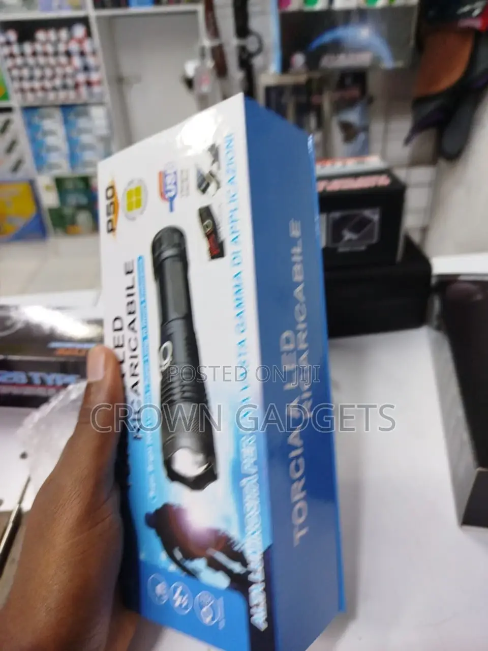 High-Power LED Torch, Rechargeable LED Flashlight
