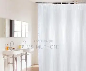 Stripped Shower Curtains, Waterproof