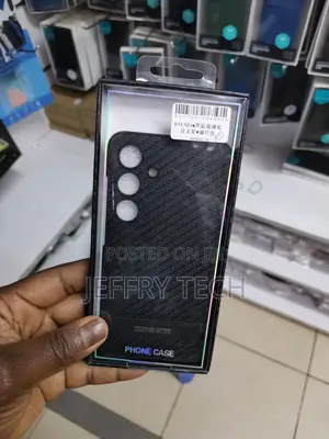 Black Leather Case for Galaxy S24