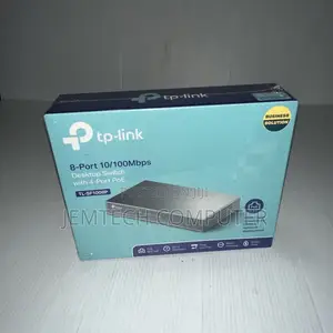 Tp-Link 8-Port 10/100mbps Desktop Switch With 4-Port Poe+!