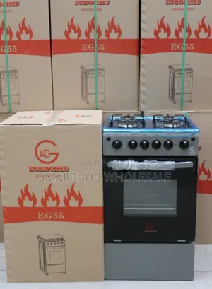 Eurochef Full Gas With Electric Oven +Timer Standing Cooker