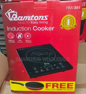 Ramtons Induction Cooker With Free Pan