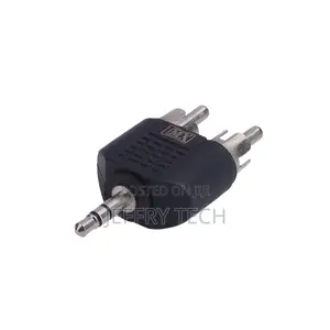 Stereo Male Plug to 2 Rca Male Plug Connector