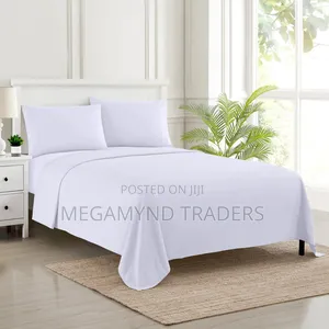 White Bedsheets/6*6 White Bedsheets/Pure White Bedsheets