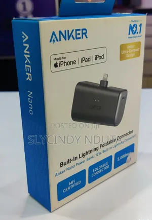 Anker Nano Power Bank 12W With Built-in Lightning Connector