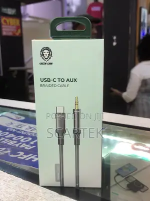Green Lion Aux to Type C Braided Cable