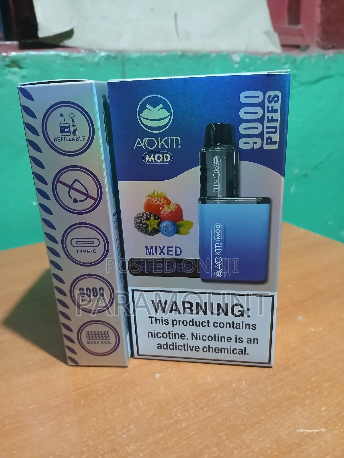 Mixed Berries, Refillable Rechargeable Vape