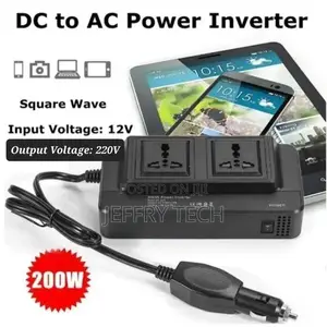 Car Power Inverter, 200W With 2 Ac Socket Ports and 4 USB Ou