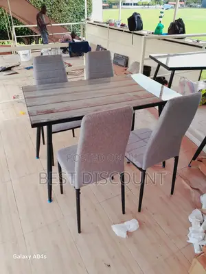 Glass Gray Dinning Table