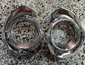 Foglight Covers Toyota Aqua 2015 Silver Chrome Shiny