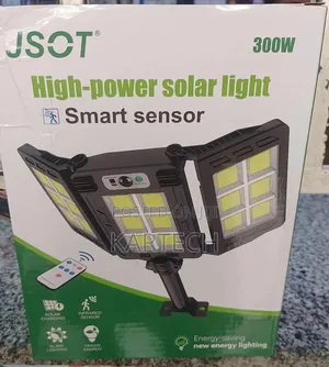 JSOT 300W Foldable High Power Solar Light Smart- 3 Heads
