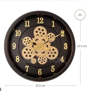 *Rotating Moving Gear Wall Clock*