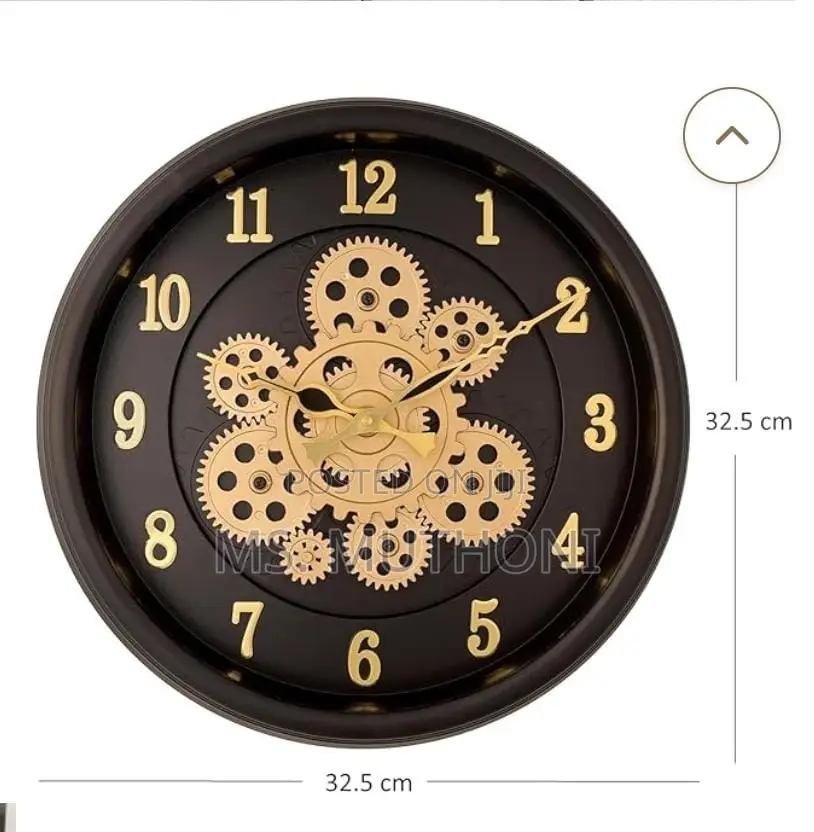 *Rotating Moving Gear Wall Clock*