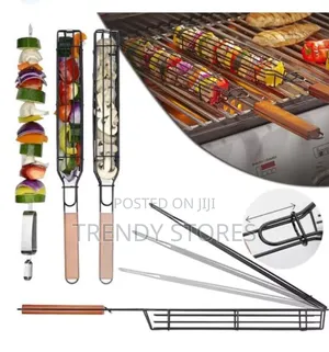 Baberque Wooden Handle Rack