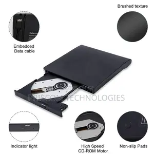 USB External CD-RW Burner DVD/CD Reader Player for Laptops