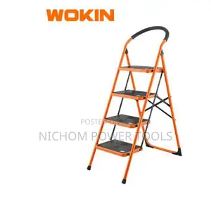 Wokin Steel Ladder, 150kg/4steps