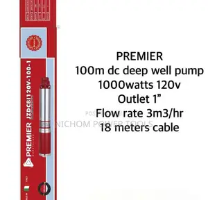 Premier 100M DC Deep Well Solar Submersible Pump