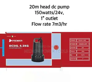 Solar Submersible Pump 20M Lift Height DC Solar Pump 24v/150