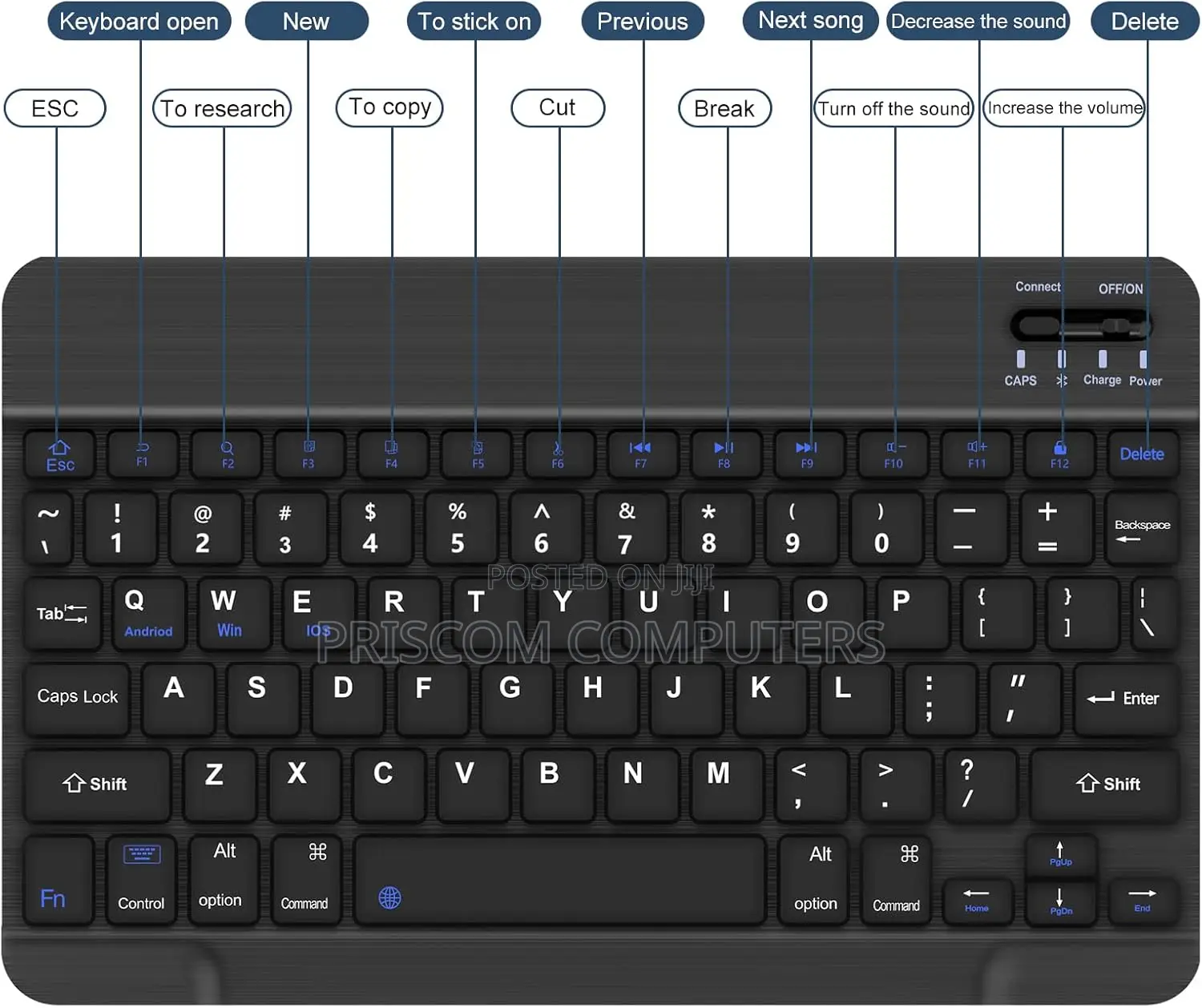 Rechargeable Wireless Keyboard And Mouse Bluetooth
