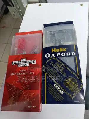Helix Oxford Clear Classmate Casing Set 9 PCS Set