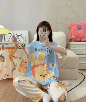 3 in 1 Bear Ladies Cute Pyjama Set