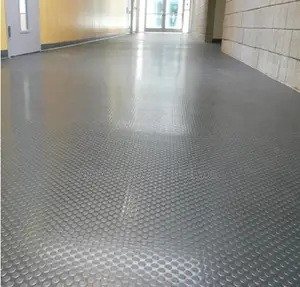 Anti-Slip Grey Coin Carpet