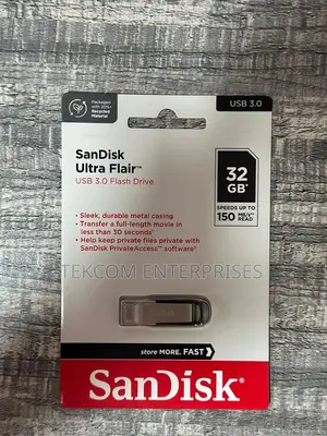 Sandisk Ultra Flair 3.0 32GB Flash Drive(Metallic)