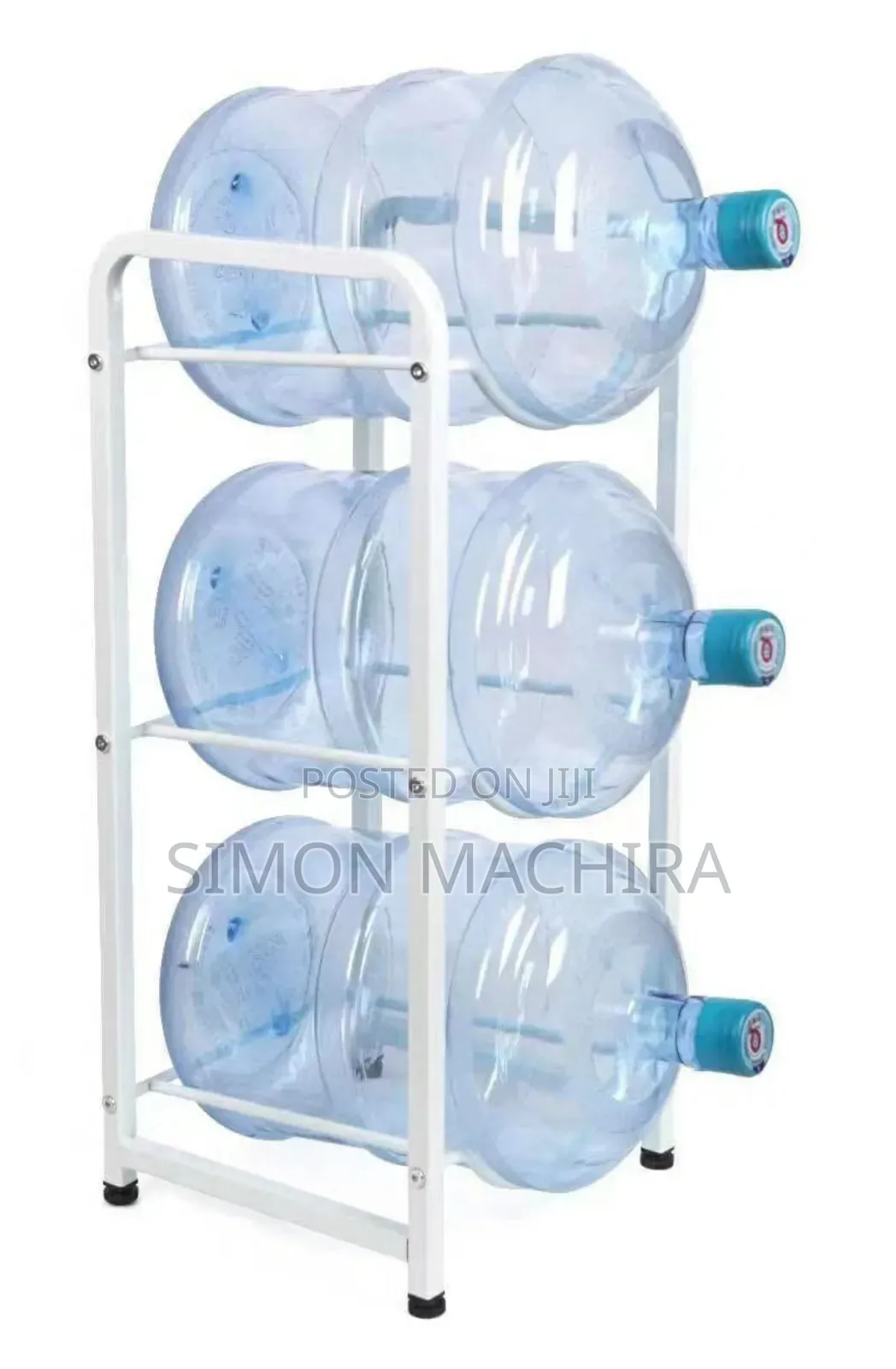 3 Layer White Water Bottle Rack