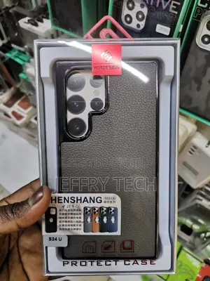 Grey Galaxy S24 Vegan Leather Case