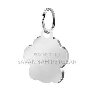 Footprints Pet Pendant Decor Glitter Identification Tag