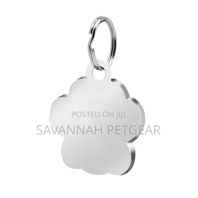 Footprints Pet Pendant Decor Glitter Identification Tag