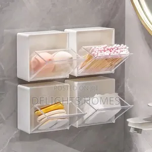 2pcs Set Plastic Wall Mounted Storage Box-Za