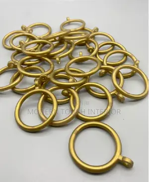 Round Gold Metallic Rings