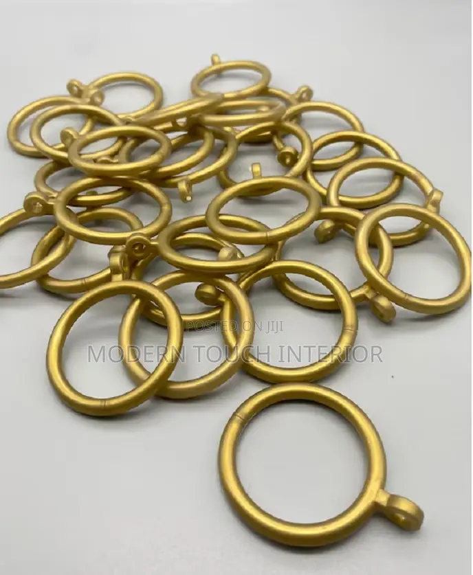 Round Gold Metallic Rings