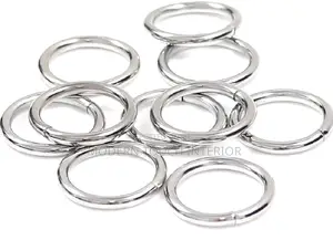 Silver Round Drapery Rings