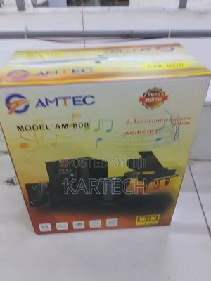 Amtec 2.1CH AM-808 X-Bass Hi-Fi Multimedia System AC/DC