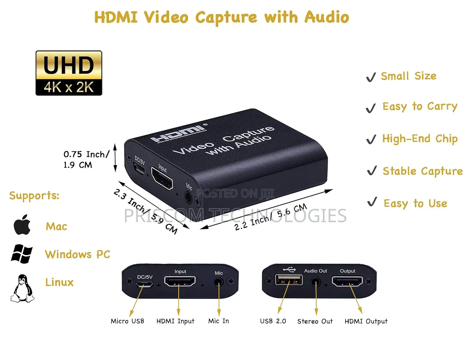 1080P HDMI Video Capture Card HD Video Capture Device
