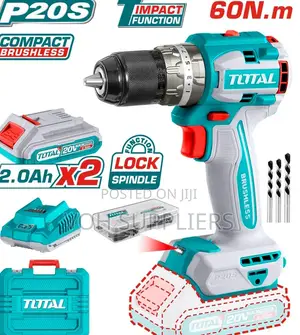 TOTAL TIDLI20602 Compact Brushless Cordless Impact Drill