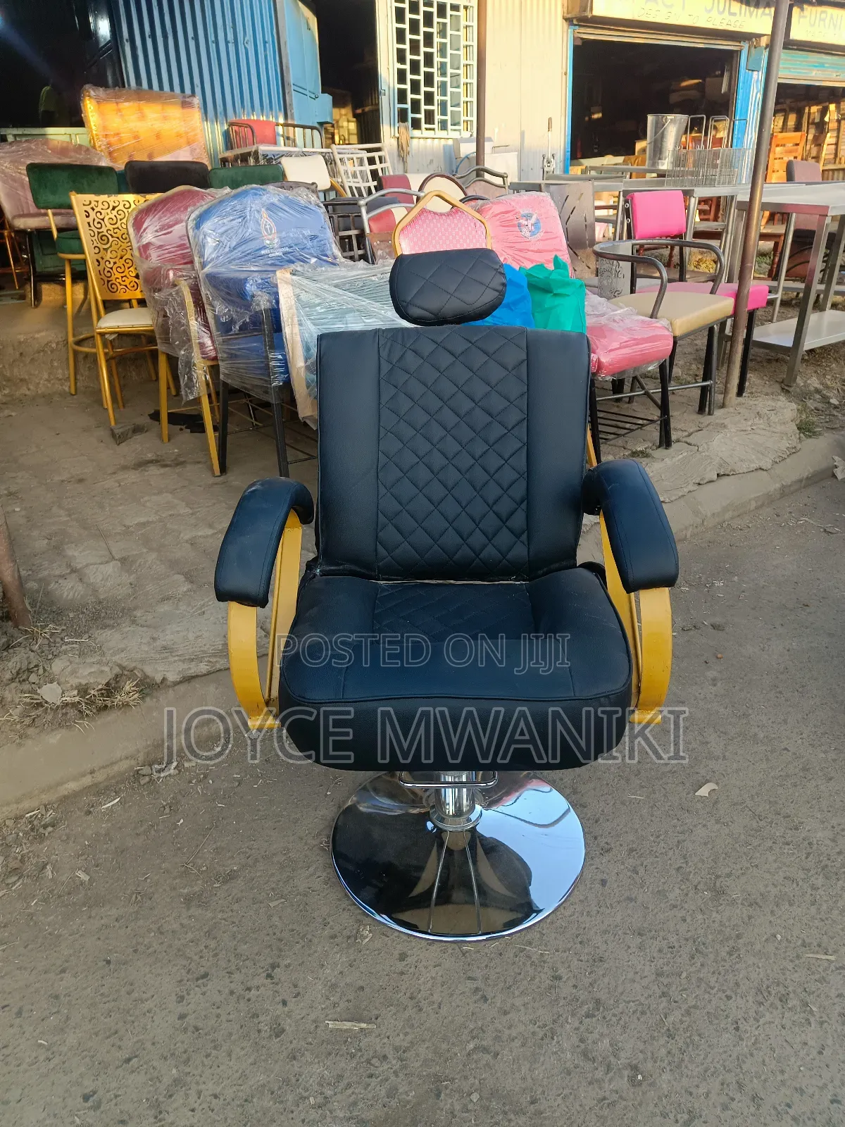 Makeup Chair, With Hydraulic Machine and Headrest 
